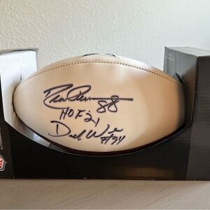 NFL Cowboys Signed Football Demarcus Ware & Drew Pearson